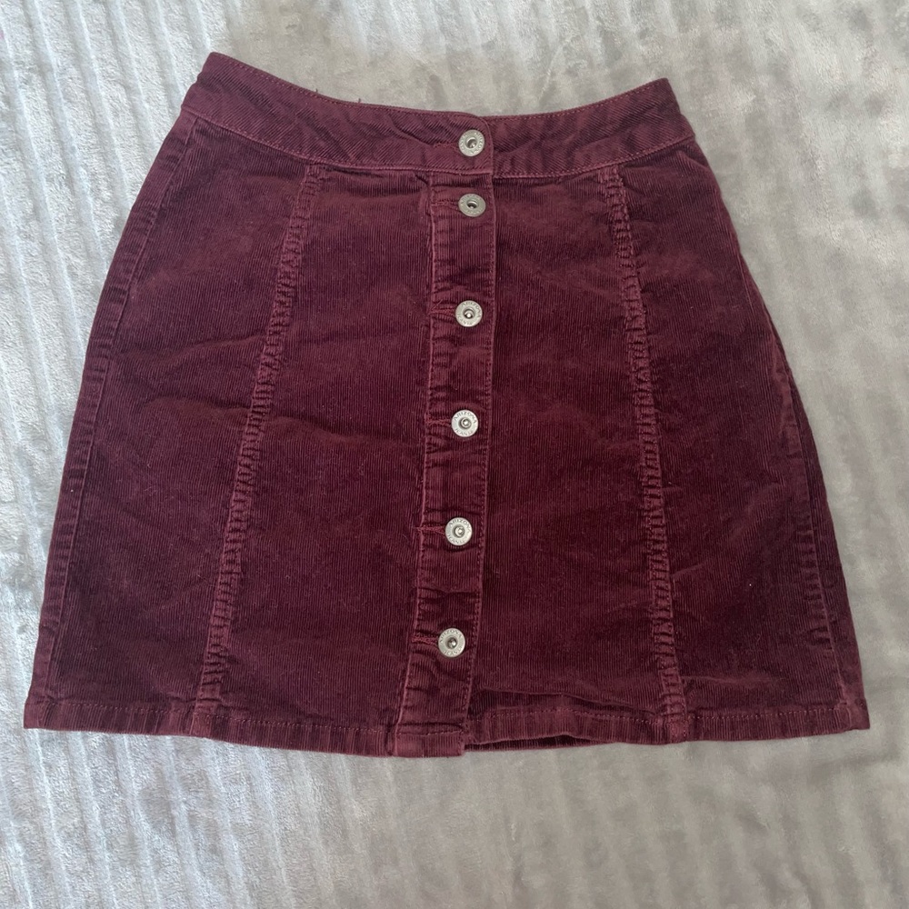 Arizona Jeans Maroon Mini Skirt